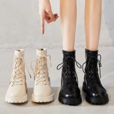 公猴 Martens, зимние короткие сапоги в английском стиле на платформе, коллекция 2022, в британском стиле, популярно в интернете