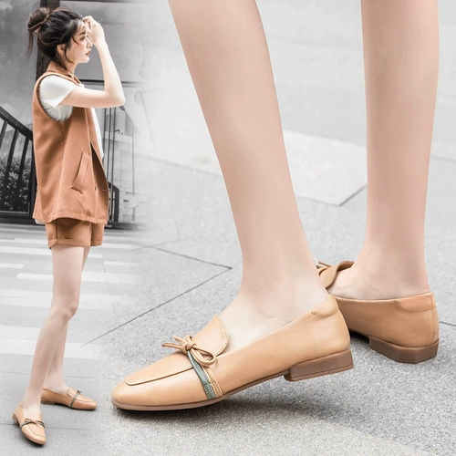 公猴 Демисезонная обувь для кожаной обуви, универсальные лоферы в английском стиле для отдыха, туфли, осенняя