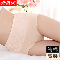 Arctic velvet belly buttocks underwear womens high waist body shaping cotton file tight-fitting thin section postpartum shaping buttocks pants summer