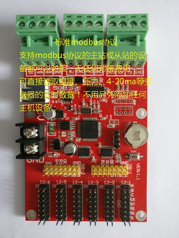 Secondary development PLC modbus protocol PLC configuration king LED control card) configuration LED control card