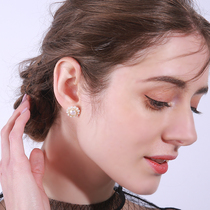 Original Design Freshwater Pearl Ear Nail 925 Silver Needle Korea Temperament Brief Earrings Personality 100 Hitch