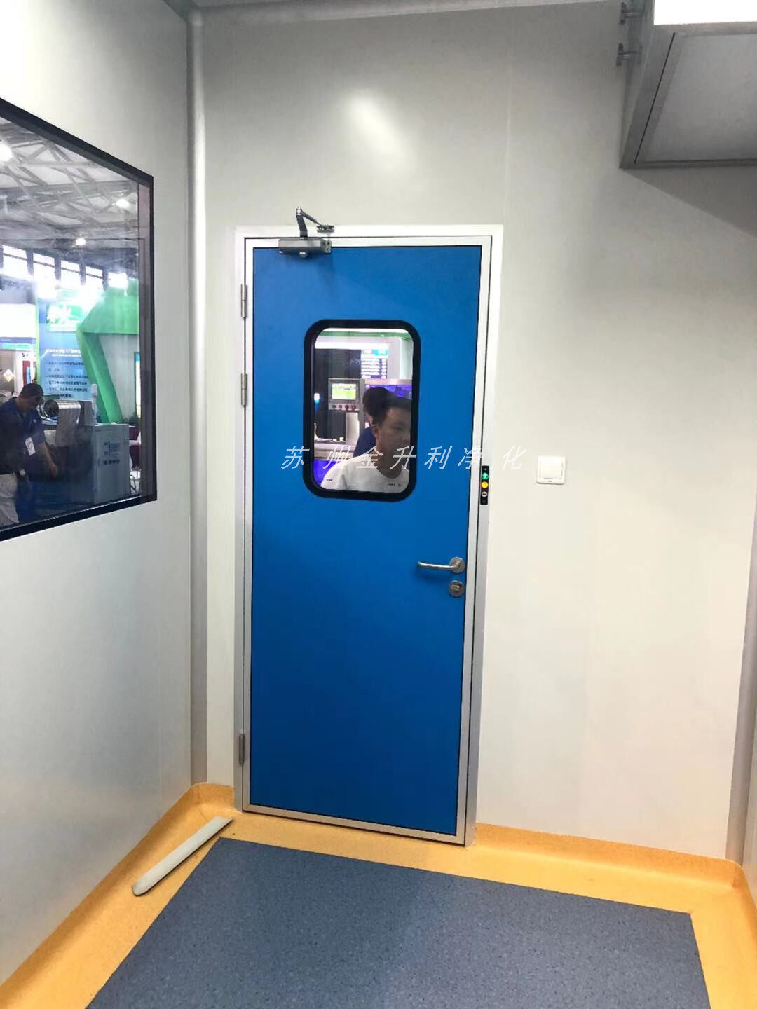 Aluminum alloy edging purification door workshop door medical door laboratory operating room airtight clean door stainless steel custom