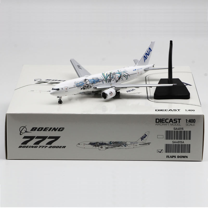 1:400 JC 合金客机模型全日空B777-200ER JA745A 鬼滅之刃襟翼-Taobao