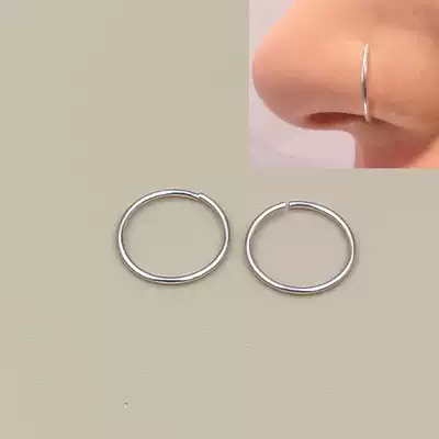 925 sterling silver nose ring nose nail small perforation Europe and America popular ear ring puncture jewelry for men and women