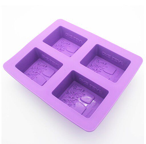 M39 mold 4 with handmade soap DIY mold silicone mold