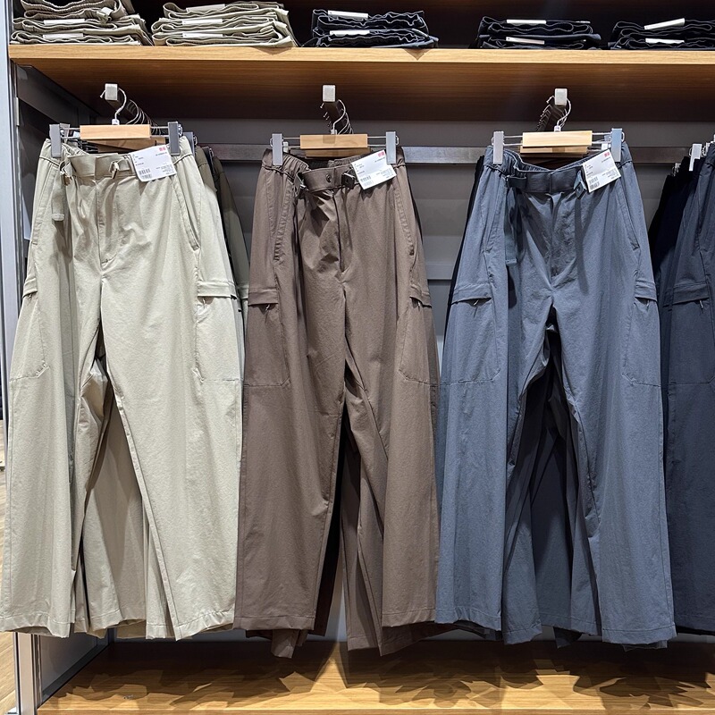 Uniqlo Men's Elastic Casual Pants Narrow-Leg Outdoor Work Pants New Style 479382 481269 482918