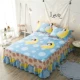 Bedspread giường váy một mảnh Hàn Quốc công chúa váy cotton bông đôi giường Simmons đặt giường bìa 1,5 1.8m - Váy Petti