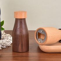 Black walnut solid wood hollowed toothpick box restaurant hotel home toothpick box solid wood creative Japanese hotel gift