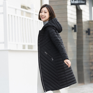 千仞岗女中长款轻薄过膝加厚羽绒服