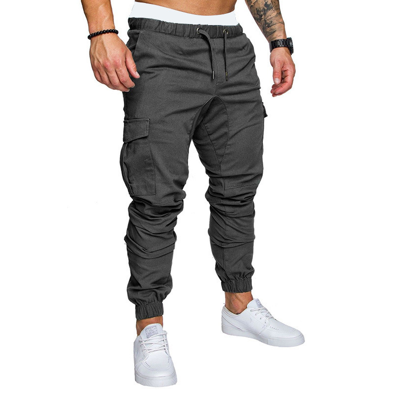 Anh em cơ bắp mùa thu overalls quần thể dục nam thẳng quần dài giản dị Phiên bản Hàn Quốc của xu hướng quần nam shop quần áo nam
