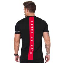 Muscle Brothers Mens Sports Fitness Short Sleeve Mens Cotton Stretch Slim Training Suit Fashion Running T-shirt