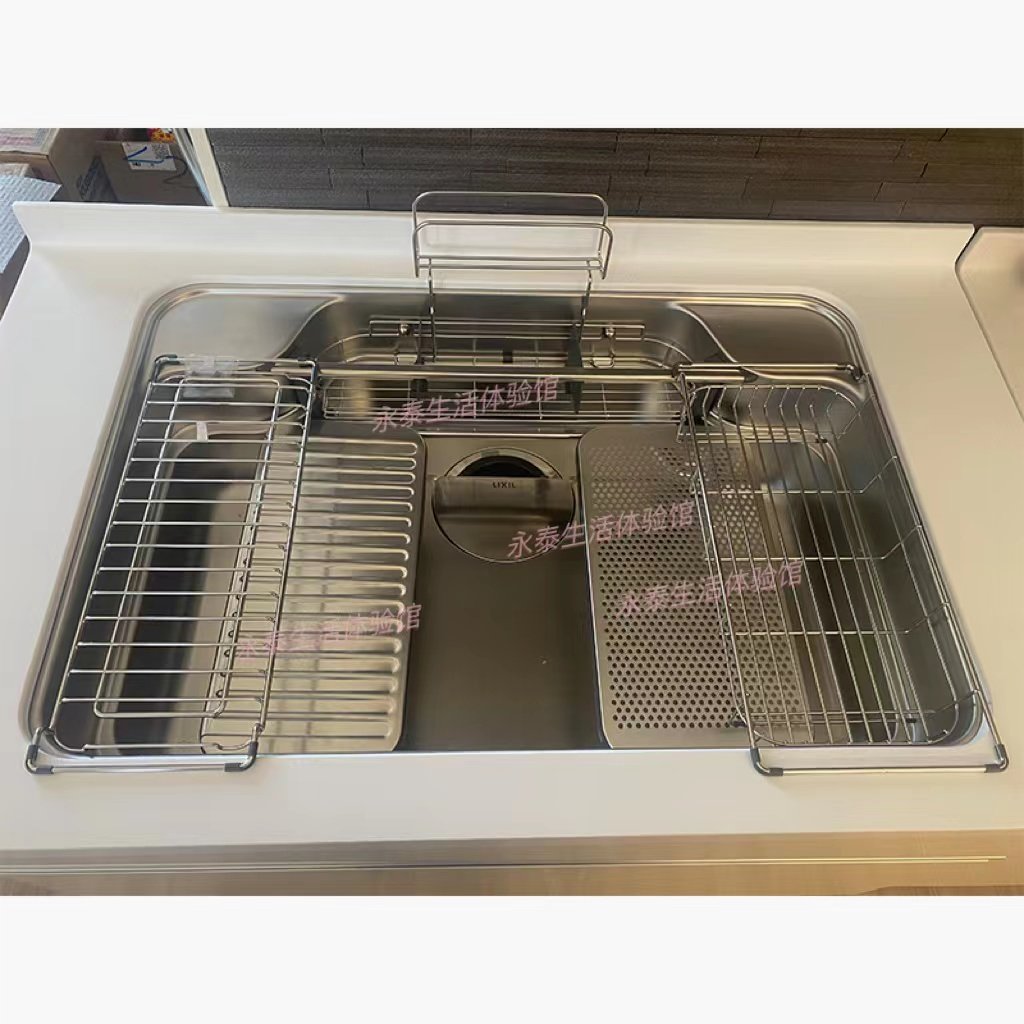 Japan LIXIL Living With 3D Sink Import Kitchen Large Single Groove A9N Induction A5 Cramp Tap wash basin A9U-Taobao