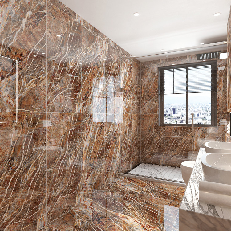 товар из китая 现代简约咖啡色奢石客厅大理石瓷砖卫生间厨房墙砖地砖600 1200