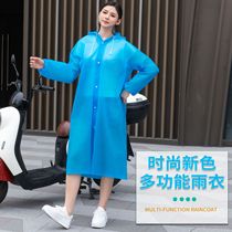 Spot non-disposable EVA raincoat thickened mens and womens fashionable outdoor poncho EVA adult and childrens raincoat
