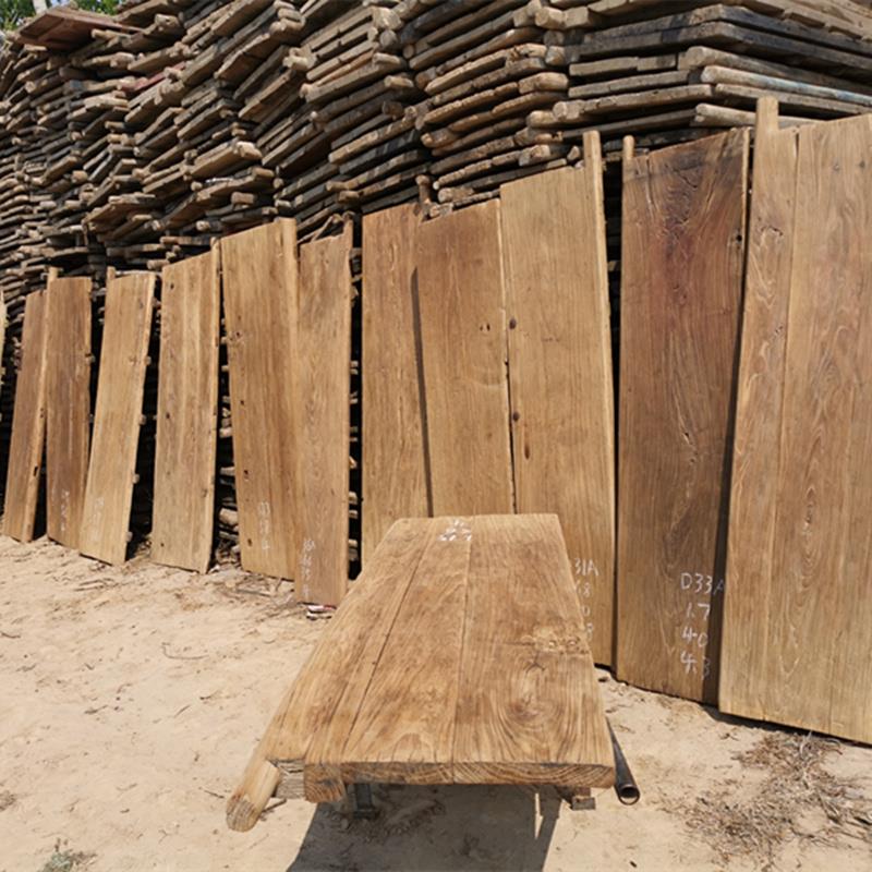 Old Elm Wood Door Panel Log Old Wood Board Solid Wood Bar Table Retro Wall Panel Old Door Panel Wind China Old Elm Wood Tea Table Tea Table