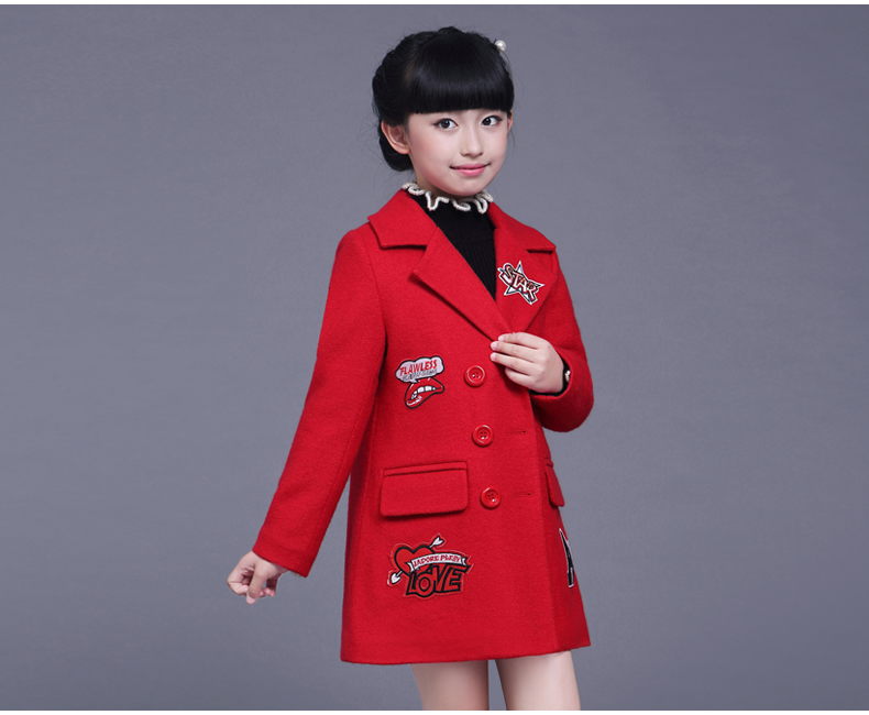 Manteau pour fille en laine - Ref 2162057 Image 17
