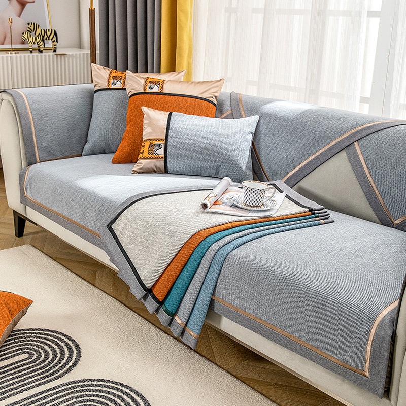 Mahogany sofa cushion four seasons universal simple modern luxury style Many chenille sofa cover all-inclusive universal cover