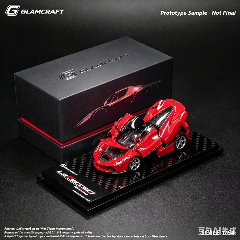 In Stock Glamcraft 1:64 Ferrari Laferrari Full-Opening Alloy Car Model with Sf Express Shipping In Stock Glamcraft 1:64 Ferrari Laferrari Full-Opening Alloy Car Model with Sf Express Shipping