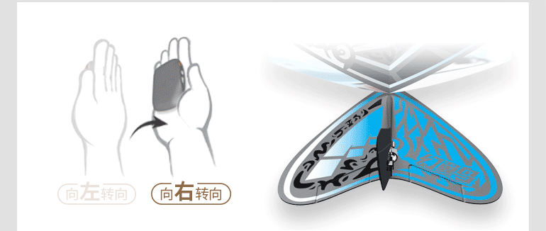 Ảo tưởng cử chỉ chim somatosensory thao tác mô phỏng bay chim đen công nghệ điều khiển từ xa drone người lớn trẻ em đồ chơi ngoài trời xe lửa đồ chơi