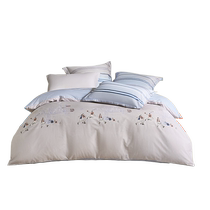 Luolai Home Textiles childrens new product 100% cotton twill autumn and winter bed sheets and quilt covers for student dormitories three or four pieces