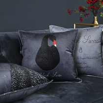 Park Home sofa Pillow Modern Minima Light Extravagant back cushions Ins American waist pillowcase Large backrest Velvet Living Room