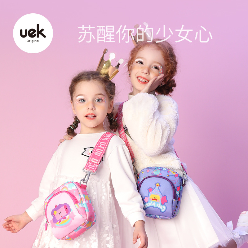 uek child skew bag woman fashion cute little bag princess tide little girl satchel bag satchel mini girl bag bag