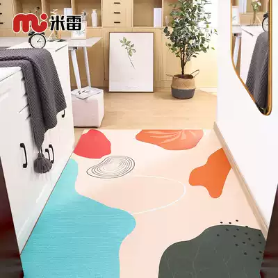 Abstract entry floor mat Entry door mat can be scrubbed PVC door mat Waterproof and oil-proof leave-in kitchen floor mat