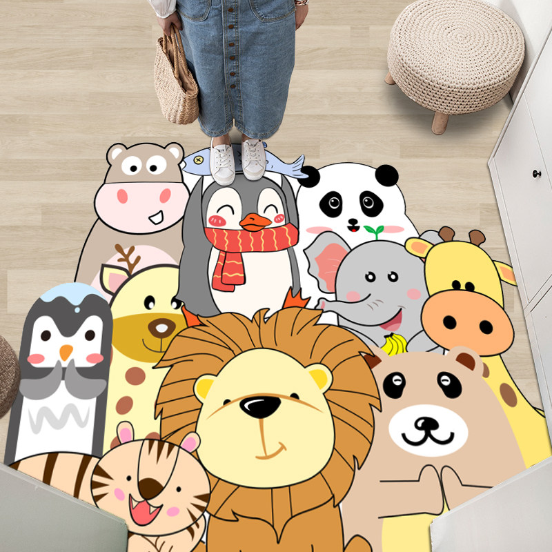 Leather Entrance Doormat Doormat doormat Entrance Door Rug Into Doorway Anti-Slip Waterproof Foot Mat Erasable can be customised