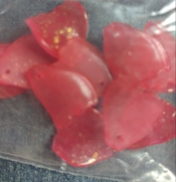 Красная золотая фольга