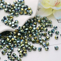 4 мм бриллиант AB 50 кусочков зеленый свет