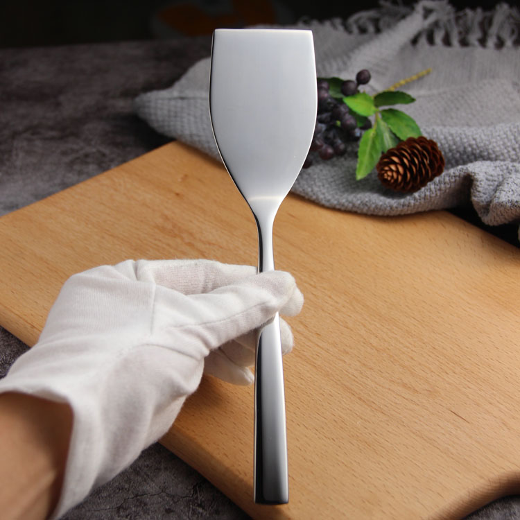 VE 18-10 stainless steel biscuits shovel Cookie Shovel Flat Head Small Shovel Knife With Blade Fried Shovel Iron Plate Burning Shovel Baking