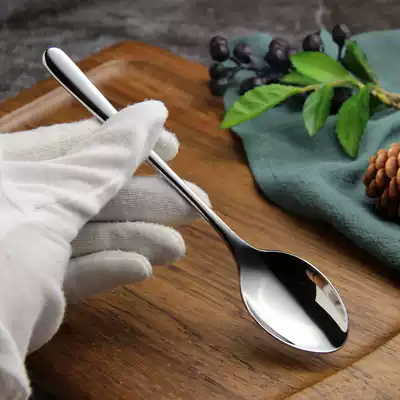 Export 18-10 stainless steel baby feeding spoon Tip 304 steel baby spoon Non-food spoon Rice spoon