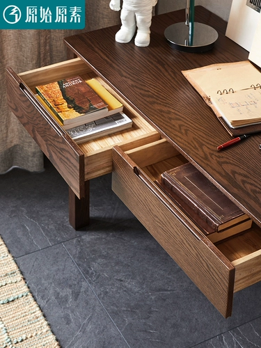 Оригинальные элементы, письменный стол из массива дерева, компьютерный стол из скандинавского дуба, небольшой верстак для квартиры, рабочий стол A4161