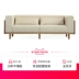 Gốc ban đầu thủ Bắc Âu gỗ rắn hiện đại nhỏ gọn căn hộ nhỏ phòng khách sofa vải sofa kết hợp của đồ nội thất gỗ sồi - Ghế sô pha