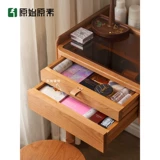 Оригинальный элемент полной -Столидный деревянный туалетный столик современный минималистский вишневый макияж Тайбэй Европейский Стол макияжа спальни L9052