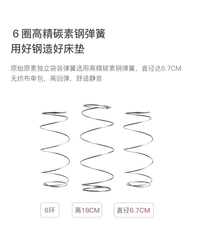 yếu tố nguyên gốc ban đầu 3E cọ dừa tự nhiên latex nệm Simmons mùa xuân độc lập xanh thể tháo rời và có thể rửa được cứng và mềm với cả hai bên - Nệm everon giảm giá