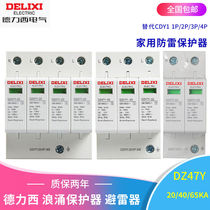 Delixi Surge Protector DZ47Y-40 Lightning Arrester Lightning Arrester 2p 3p 4p Surge Switch
