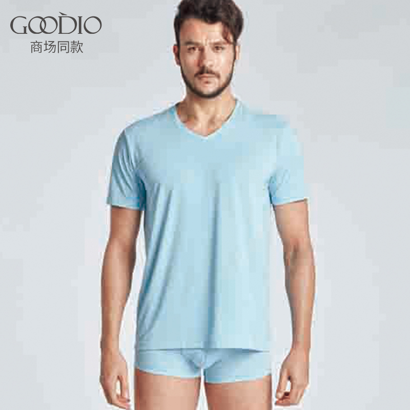 Goodio Gandy Sống Benefit Nội Mens Ice ngắn tay Segnade Summer T-shirt.