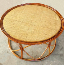 Yunnan Dai ethnic handmade rattan bamboo woven rattan barbecue table Banna breakfast National characteristics durable restaurant table