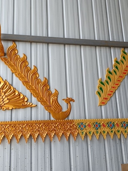 Xishuangbanna Ethnic Style Laciness Room Eaves Decoration Pp Plastic Ruffle Lace Outdoor Ultra-Light Easy Installation