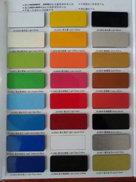 Manufacturers direct sales of aluminum plastic plate 4mm8 filament clinker indoor and outdoor billboard Shanghai auspicious colorful