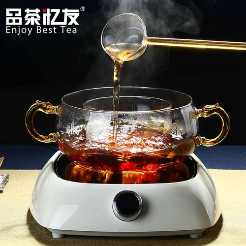 品茶忆友 Стеклянный чай чай чай выиграть чайная чайная вода для чая для чая Электрическая керамика чайная набор кунг -фу чай