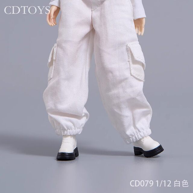 1/6 Female Soldier Figure 1/12 Work Shoes Versatile Thick-Soled Outdoor Hiking Shoes Cdtoys Cd078/Cd079 Solid