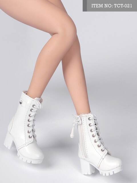 Toyscentre Model Play Focus Tct-021 1/6 Hollow Women's Riding Boots (Strap + Zipper Style) 2 Styles