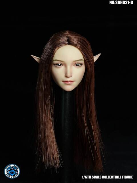 In Stock 1/6 Female Soldier Head Sculpt Model Super Duck Sdh021 Suitable for 1:6 Female Body