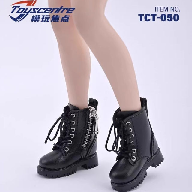 Tct-050 1/6 Scale Female Hollow Shoes Martin Boots Military Boots Doll Shoes Handmade Shoes