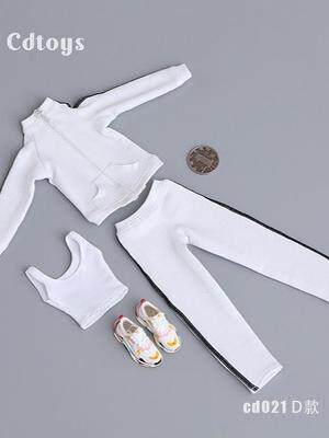 In Stock Cdtoys Cd021 1/6 Soldier Clothing Langa Tbl Plastic-Coated Female Body Sports Suit Set