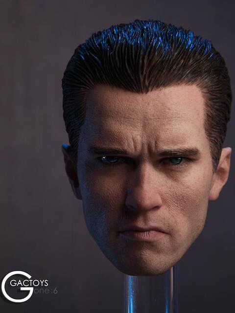 In Stock Gactoys Gc016 1/6 Action Figure Arnold Head Sculpt Model Terminator 2 T800 Compatible with Ph J