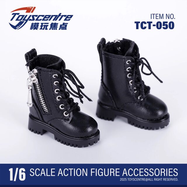 Tct-050 1/6 Scale Female Hollow Shoes Martin Boots Military Boots Doll Shoes Handmade Shoes