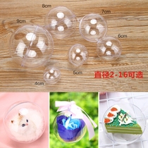 Mid-Autumn Festival plastic hollow transparent ball eternal flower ball creative gift hanging ball acrylic holiday supplies hanging ball